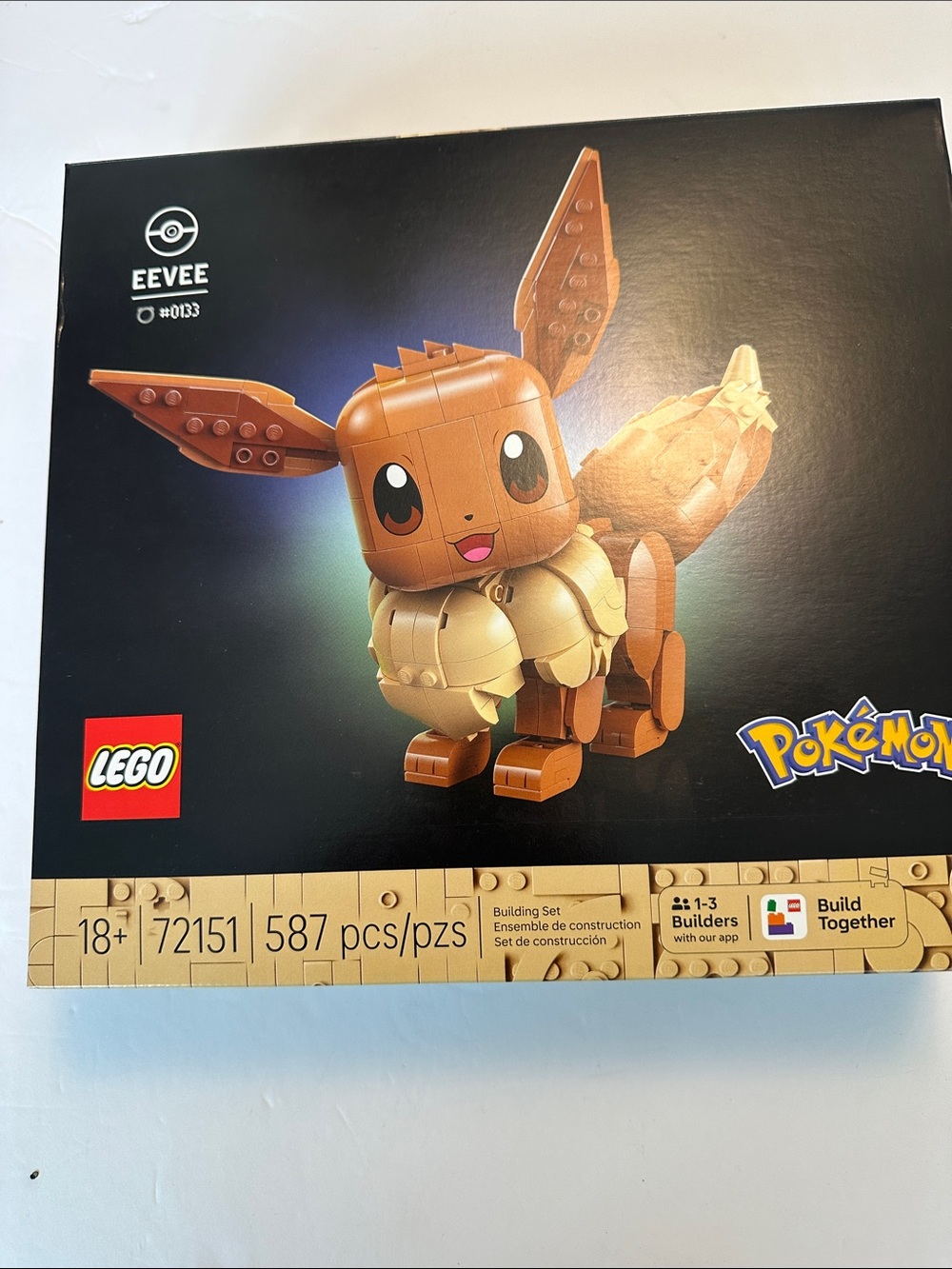 Lego Eevee Collectible Set - Brown & Cream